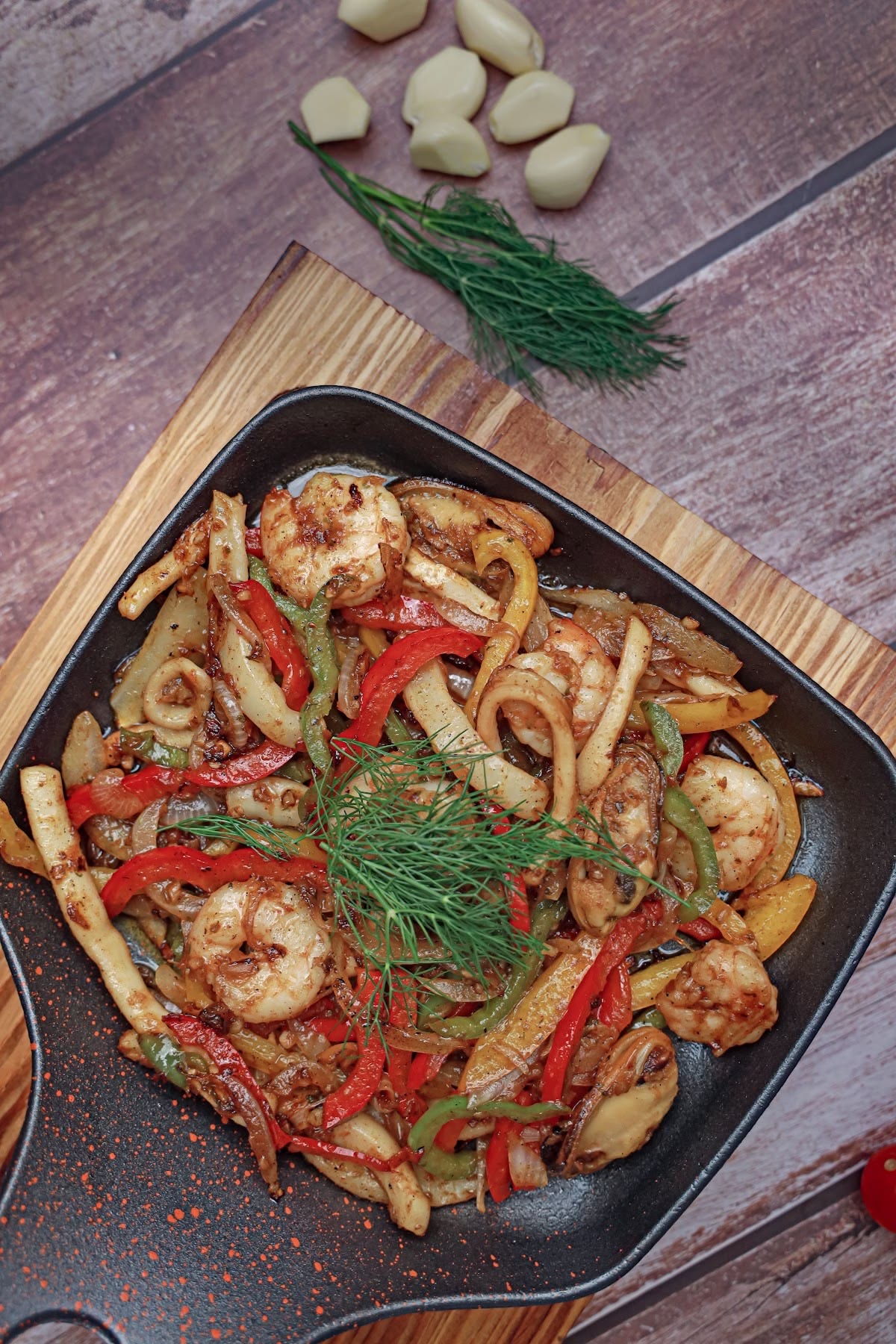 Shrimp stir fry 